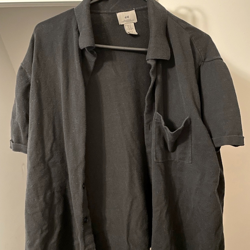 H&M Black Button Up Shirt